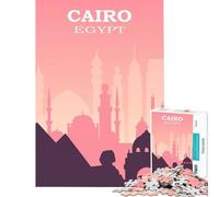 Puzzle da 1000 pezzi Cairo Brain Intelligence Challenge gioco educativo avvincente gara di velocità manuale regalo per compleanni (dimensioni 38x26cm)