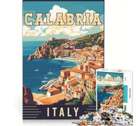 Puzzle da 1000 pezzi Calabria in Italy | Assemblaggio del modello Migliorare l'amore tra le coppie Regalo di compleanno Regali, 75x50cm