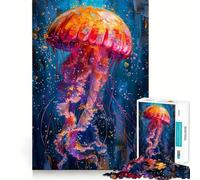 Puzzle da 1000 pezzi "Calamaro nella pittura" per ragazzi, stimolante per la mente, ideale per il tempo libero, con bordi precisi e un regalo originale 38x52cm