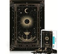 Puzzle da 1000 pezzi "Calice dell'Eclissi" con taglio premium,gioco creativo per stimolare la mente,momento di pace e divertimento,decorazione natalizia da parete (38x52cm)