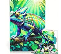 Puzzle da 1000 pezzi "Camaleonte" per adulti, giocattolo educativo, interazione genitore-figlio, ideale come regalo per tutta la famiglia 50x75cm