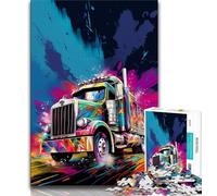 Puzzle da 1000 pezzi "Camion sulla strada" puzzle da 1000 pezzi per adulti e ragazzi allena il cervello e le mani regali per amici e familiari (50x75cm)