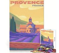 Puzzle da 1000 pezzi "Campi di lavanda della Provenza" per ragazzi,gioco di puzzle stimolante e divertente,ideale per il tempo libero,con incastri precisi e unici,regalo di Natale (38x52cm)
