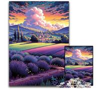 Puzzle da 1000 pezzi Campi di lavanda in Provenza Francia per adulti gioco interattivo per famiglie regalo artigianale con opere d'arte colorate 1000 pezzi (75x50 cm)