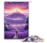 Puzzle da 1000 pezzi "Campi di lavanda in Provenza Francia" per adulti puzzle divertenti per famiglie gioco di famiglia antistress sfida difficile puzzle da 1000 pezzi (38x26 cm)