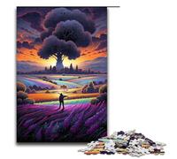Puzzle da 1000 pezzi "Campi di lavanda in Provenza Francia" per adulti puzzle divertenti per famiglie gioco di famiglia antistress sfida difficile puzzle da 1000 pezzi (75x50 cm)