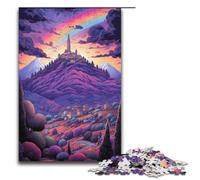 Puzzle da 1000 pezzi Campi di lavanda in Provenza Francia Puzzle per adulti e bambini Puzzle di carta Giocattolo educativo antistress Puzzle da 1000 pezzi (38x26 cm)