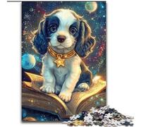Puzzle da 1000 pezzi "Cane che legge un libro" Puzzle da 1000 pezzi per adulti Regalo perfetto per compleanni, feste e decorazioni per la casa (dimensioni 26x38cm)