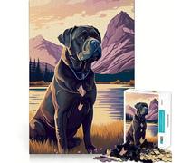 Puzzle da 1000 pezzi Cane Corso Italiano Natura Bordo pulito Decorazione Gioco cognitivo Giocattolo Divertimento facile Regalo di Natale (50x75cm)