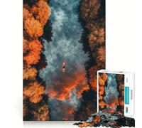 Puzzle da 1000 pezzi "Canoa in un fiume autunnale" - Taglio preciso - Divertente sfida mentale - Gioco per il tempo libero - Compleanno - Gioco artistico (38x52cm)