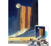 Puzzle da 1000 pezzi "Canyon al chiaro di luna" difficile e stimolante con elementi di analisi e logica Giocattolo fai-da-te per ragazzi dai 14 anni in su (50x75cm)