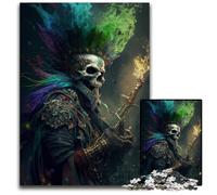 Puzzle da 1000 pezzi Capitano Scheletro, per adulti, decorazione colorata per la casa e gioco interattivo per famiglie, 50x75CM/19,68x29,52 pollici.