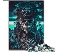 Puzzle da 1000 pezzi Capitano Scheletro Puzzle in cartone, Gioco interattivo per famiglie, Decorazione fai da te per la casa Sfida mentale Regalo 1000 pezzi(26x38cm)