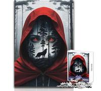 Puzzle da 1000 pezzi Cappuccetto Rosso, attività rilassante per il tempo libero, taglio di precisione, bordo liscio, giocattolo da gioco, dimensioni 38x52cm