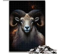 Puzzle da 1000 pezzi "Capra dei sogni", in legno, rompicapo stimolante per adolescenti, perfetto come decorazione per la casa o come regalo 1000 pezzi(50x75cm)