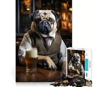 Puzzle da 1000 pezzi "Carlino al pub" per adulti, ideale come regalo o per stimolare la creatività Gioco di logica, svago e divertimento Qualità eccellente (50x75cm)
