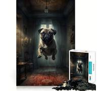 Puzzle da 1000 pezzi "Carlino nella casa infestata" per ragazzi, stimola la memoria, gioco rilassante, bordi netti, regalo premium (50x75cm)