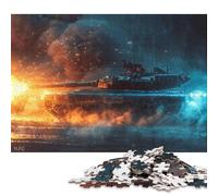 Puzzle da 1000 pezzi Carro armato Panzer nella seconda guerra mondiale Puzzle di carta Giocattoli educativi Regali di Natale 38x26 cm/1000 pezzi