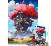 Puzzle da 1000 pezzi "Casa sull'albero della natura" per ragazzi, gioco di logica e abilità, divertimento condiviso, taglio preciso, decorazione da parete (38x26cm)