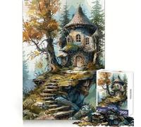 Puzzle da 1000 pezzi "Casa sull'albero - Natura" per adolescenti, per allenamento mentale, svago e piacere, ideale come regalo (38x26cm)