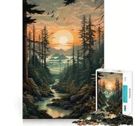 Puzzle da 1000 pezzi Cascadia Nouveau Flawless Fit Art Mind Challenge Toy Gioco per il tempo libero Divertente regalo di compleanno (50x75cm)