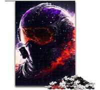 Puzzle da 1000 pezzi Casco Truppe nello Spazio in legno regalo perfetto per genitori amanti amici - età 14+ 50x75cm Natale o compleanni.