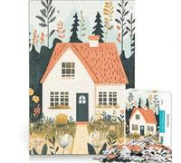 Puzzle da 1000 pezzi "Casetta da sogno", giocattolo antistress per il divertimento di tutta la famiglia, con pezzi di forma casuale che si incastrano perfettamente 38x26cm