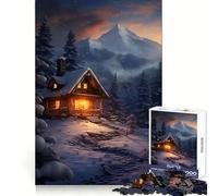 Puzzle da 1000 pezzi "Casetta incantata invernale" - Allenamento di pensiero, Divertimento casual, Bordi definiti, Sorpresa di compleanno (38x52cm)