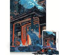 Puzzle da 1000 pezzi "Castello dei Gatti" per adolescenti, attività rilassante e stimolante per il benessere mentale, perfetto per incastri precisi, un regalo adorabile (38x52cm)