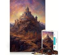 Puzzle da 1000 pezzi "Castello dei Sogni",pezzi ben definiti,gioco per lo sviluppo delle capacità cognitive,ideale per momenti di relax e divertimento,perfetto per l'esposizione natalizia (50x75cm)