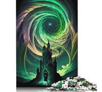 Puzzle da 1000 pezzi "Castello dell'Antico Cosmo", difficoltà alta, per adulti, rafforza i rapporti tra i membri della famiglia (38x26 cm)