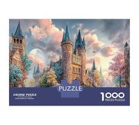 Puzzle da 1000 pezzi Castello Europeo Fantastico, stile fiabesco, gioco educativo stimolante da condividere per adulti e famiglie, 52x38cm