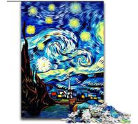 Puzzle da 1000 pezzi "Castello nel cielo notturno" Puzzle da 1000 pezzi per adulti, regalo perfetto per l'arredamento della casa, divertimento in famiglia, età 14+ (dimensioni 26x38cm)
