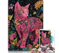 Puzzle da 1000 pezzi Cat Art Puzzle da 1000 pezzi per adulti e adolescenti giocattoli per l'intrattenimento della famiglia ideali come regalo per tutta la famiglia (50x75cm)