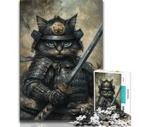 Puzzle da 1000 pezzi Cat Ninja, aiuta il cervello ad allenarsi, giocattoli avvincenti per coltivare la pazienza, gioco di sfida unico (38x26cm)