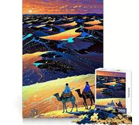 Puzzle da 1000 pezzi "Cavalcata in cammello nel paesaggio desertico" per adolescenti, ideale per sviluppare le capacità di ragionamento, per momenti di relax e per un regalo speciale (50x75cm)