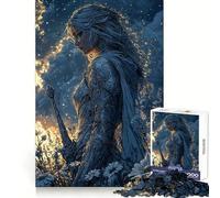 Puzzle da 1000 pezzi "Cavaliere d'argento nel campo" per ragazzi, gioco di logica, leggero e rilassante, taglio preciso, regalo classico 38x26cm