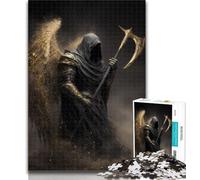 Puzzle da 1000 pezzi Cavaliere medievale Angelo Puzzle da 1000 pezzi per adulti e ragazzi, allena il cervello e le mani, regali per amici e familiari 50x75cm