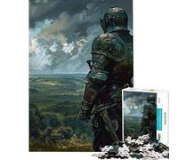 Puzzle da 1000 pezzi: Cavaliere su una collina ideale per compleanno e Natale decorazione per la casa gioco educativo adatto a persone dai 14 anni in su (38x26cm)