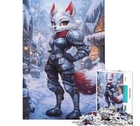 Puzzle da 1000 pezzi "Cavaliere Volpe in Inverno" - Difficile e stimolante - Gioco divertente per tutta la famiglia - Decorazione da parete - Adatto a partire dai 14 anni (50x75cm)