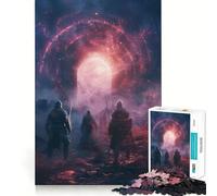Puzzle da 1000 pezzi "Cavalieri del Portale" per adulti, ideale come regalo, gioco di logica stimolante e rilassante, con bordi trasparenti Regalo perfetto (50x75cm)