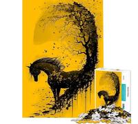 Puzzle da 1000 pezzi Cavallo selvaggio Libertà Natura Puzzle da 1000 pezzi Decorazione per la casa Giocattolo perfetto Decorazione per Ideale come regalo (38x52cm)