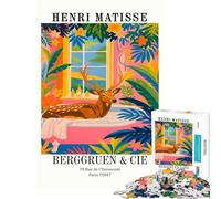 Puzzle da 1000 pezzi "Cervo nella vasca da bagno" di Henri Matisse Opera d'arte difficile e stimolante per la decorazione della casa Gioco interattivo per maggiori di 14 anni Dimensioni 50x75cm