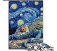 Puzzle da 1000 pezzi Chameleon Night Sky per adulti, antistress, per ammazzare il tempo in casa, per migliorare l'amore tra coppie (26x38cm)