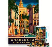 Puzzle da 1000 pezzi Charleston South Carolina Premium Cut Gioco creativo per la mente Pace Divertimento Natale Decorazione da parete (50x75cm)