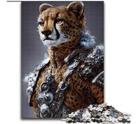 Puzzle da 1000 pezzi "Cheetah King", ideale per decorare casa e ufficio, regalo perfetto per il compleanno, dimensioni 26X38cm