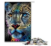 Puzzle da 1000 pezzi Cheetah Pop Art Animal per adulti puzzle in legno giochi per famiglie 75x50 cm