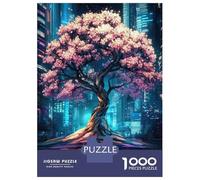 Puzzle Da 1000 Pezzi Cherry Blossom Cityscape Puzzle Per Adulti Gioco Rompicapo Decorazione Perfetta Regali Unici Per Compleanno E Natale 52x38cm/1000pcs