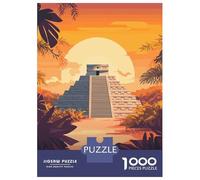 Puzzle Da 1000 Pezzi Chichen Itza Pyramid Puzzle Per Adulti Gioco Rompicapo Vacanza A Casa Ammazzare Il Tempo Offerta Come Regalo Per Tutta La Famiglia 52x38cm/1000pcs