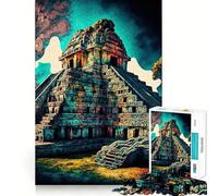Puzzle da 1000 pezzi Chichen Itza,taglio preciso,arte,gioco creativo per la mente,momento di relax,regalo di compleanno,hobby (50x75cm)